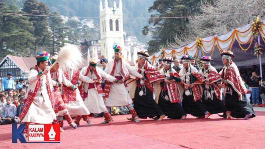 हिमाचल प्रदेश और उत्तराखंड का पारंपरिक नृत्य "नाटी"
